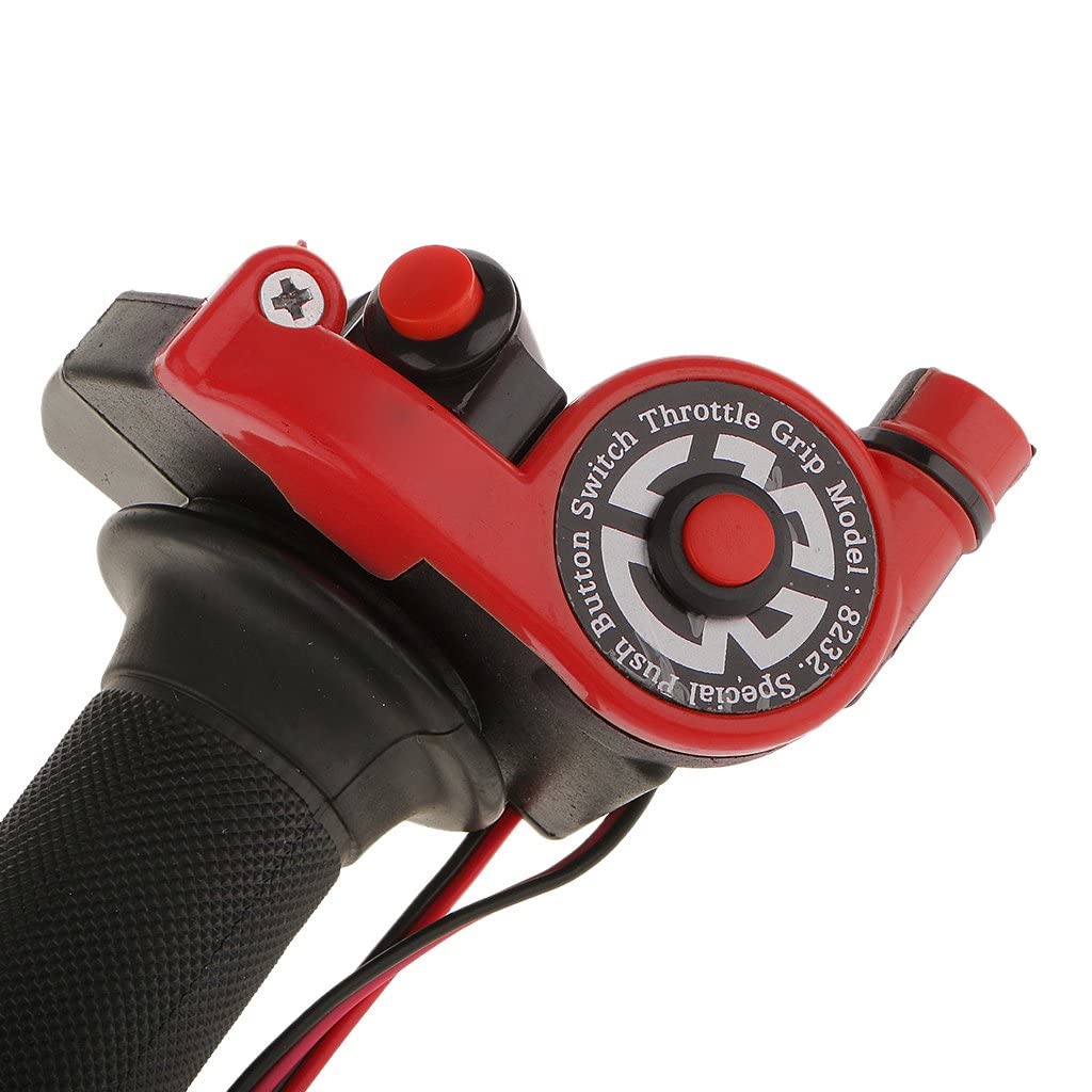 Vagary 2x Motorcycle Throttle Control Handlebar Grips Switch Quick Throttle (Black) Handle Bar Grip For Universal For Bike