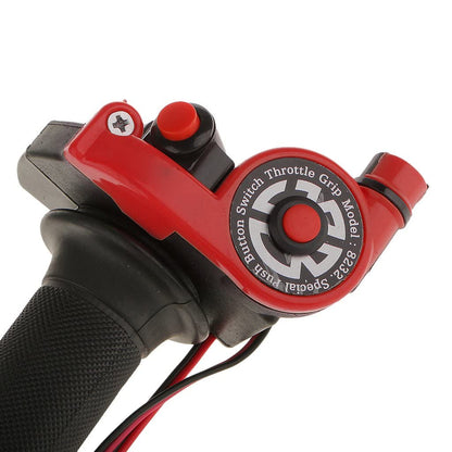 Vagary 2x Motorcycle Throttle Control Handlebar Grips Switch Quick Throttle (Black) Handle Bar Grip For Universal For Bike