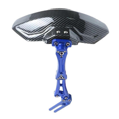 Vagary Rear Fender CNC Aluminium Rear Mudguard Motorbike Carbon Fiber Mudguard for Yamaha R15 V3 (Blue)