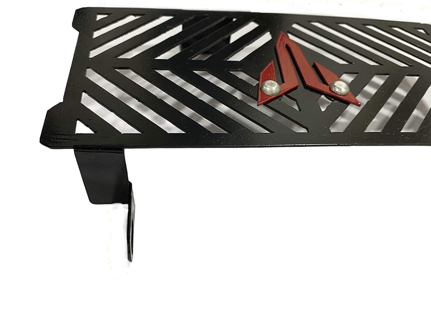 Vagary Stainless Steel Motorcycle Radiator Guard Grill for MT15 (Black) (Black RED)