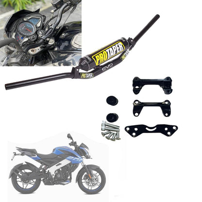 Vagary Pro Taper EVO Motorcycle Handle bar Risers and Mounting Kit for Bajaj Ns 200 (Black)