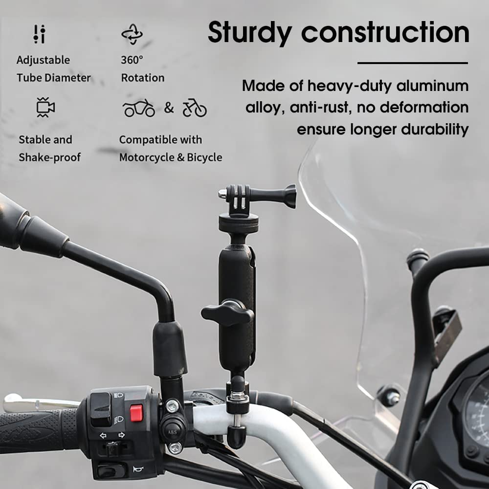 Vagary Motorcycle Bike Camera Holder/Handlebar Camera Mount for Action Pro/Go pro