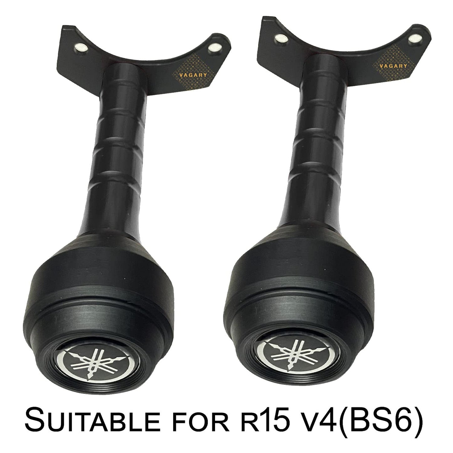 Vagary Heavy Duty CNC Frame Slider Crash Protection Guard for Yamaha R15 V4/ R15 M (BS6) (Black)