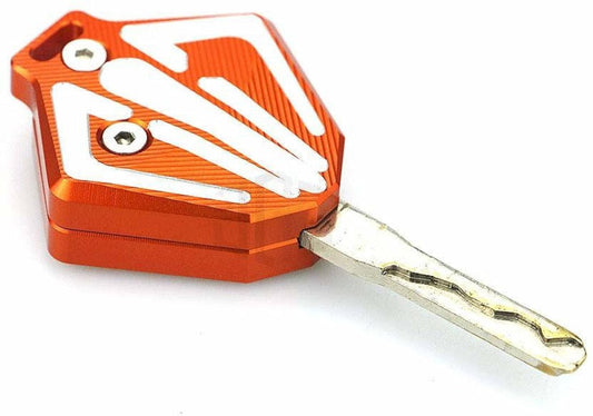 Vagary CNC Aluminum Key Case Shell Protection Decorate Universal for KTM Duke 390 125 200 250 2013-2017 2018 -Orange