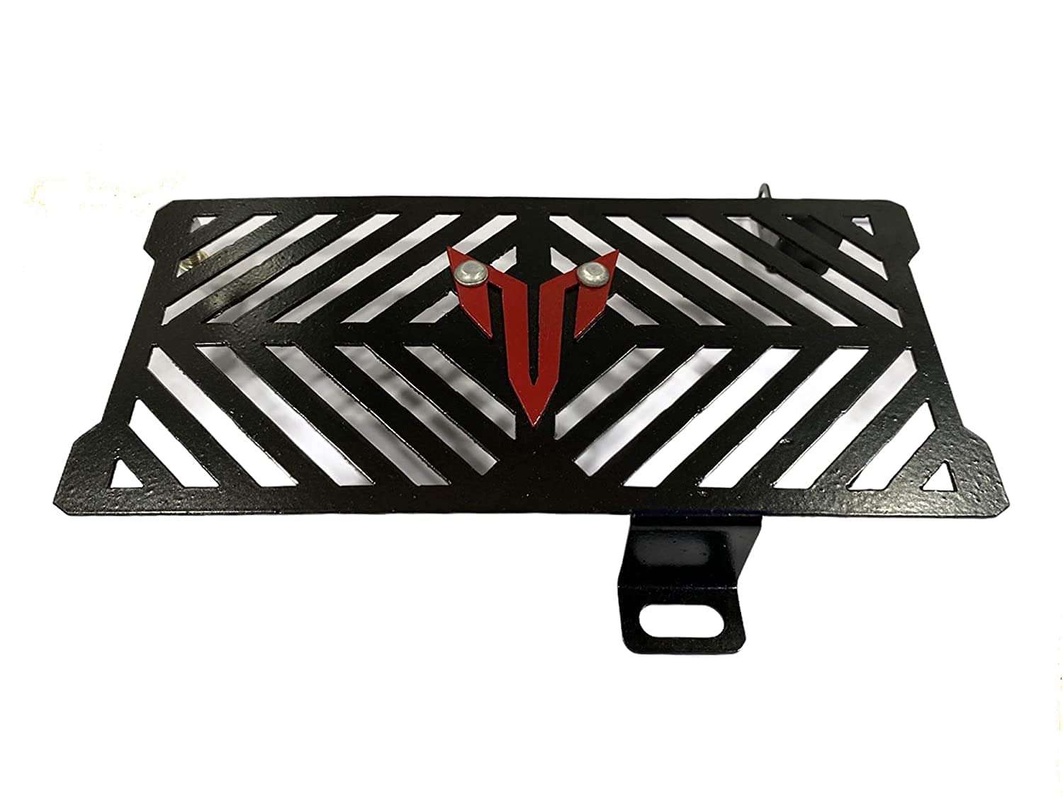 Vagary Stainless Steel Motorcycle Radiator Guard Grill for MT15 (Black) (Black RED)