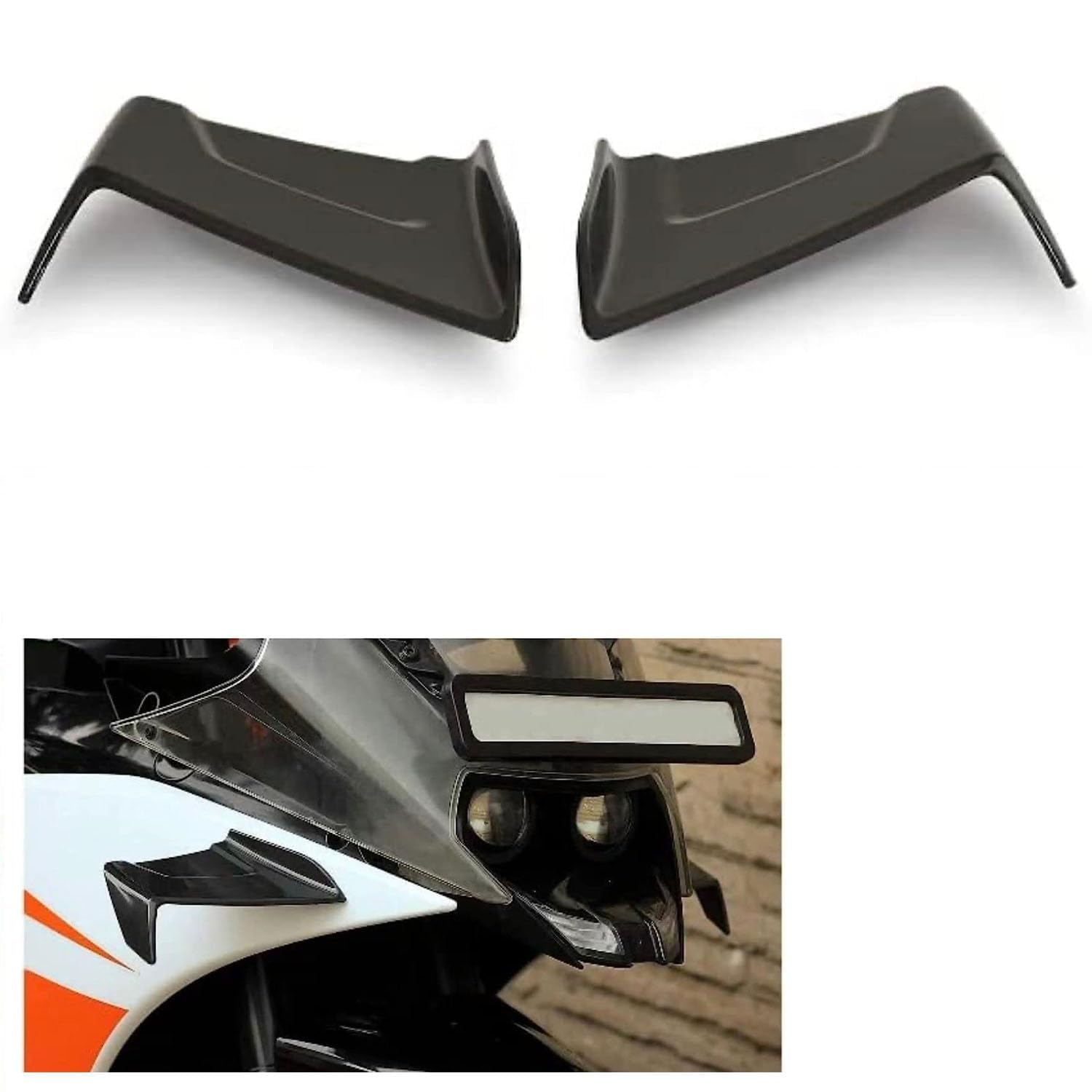 Vagary Bike Side Wing Winglet for R15 V4 /R15 M(Black)