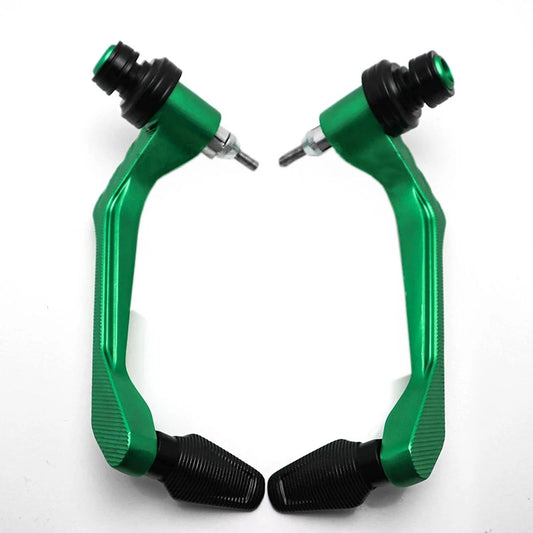 Vagary CNC Aluminum Alloy Motorcycle Handguard Universal Brake Clutch Lever Guard for Kawasaki Z900, Ninja 650, Ninja 300, Ninja 250 (Green)