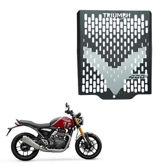Vagary Radiator Guard/Grill for Triumph Speed 400 (Black)
