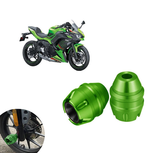 Vagary Golden Anti Drop Fork Frame Slider Motorcycle Wheel Front Fork Frame Sliders for Kawasaki Ninja 650