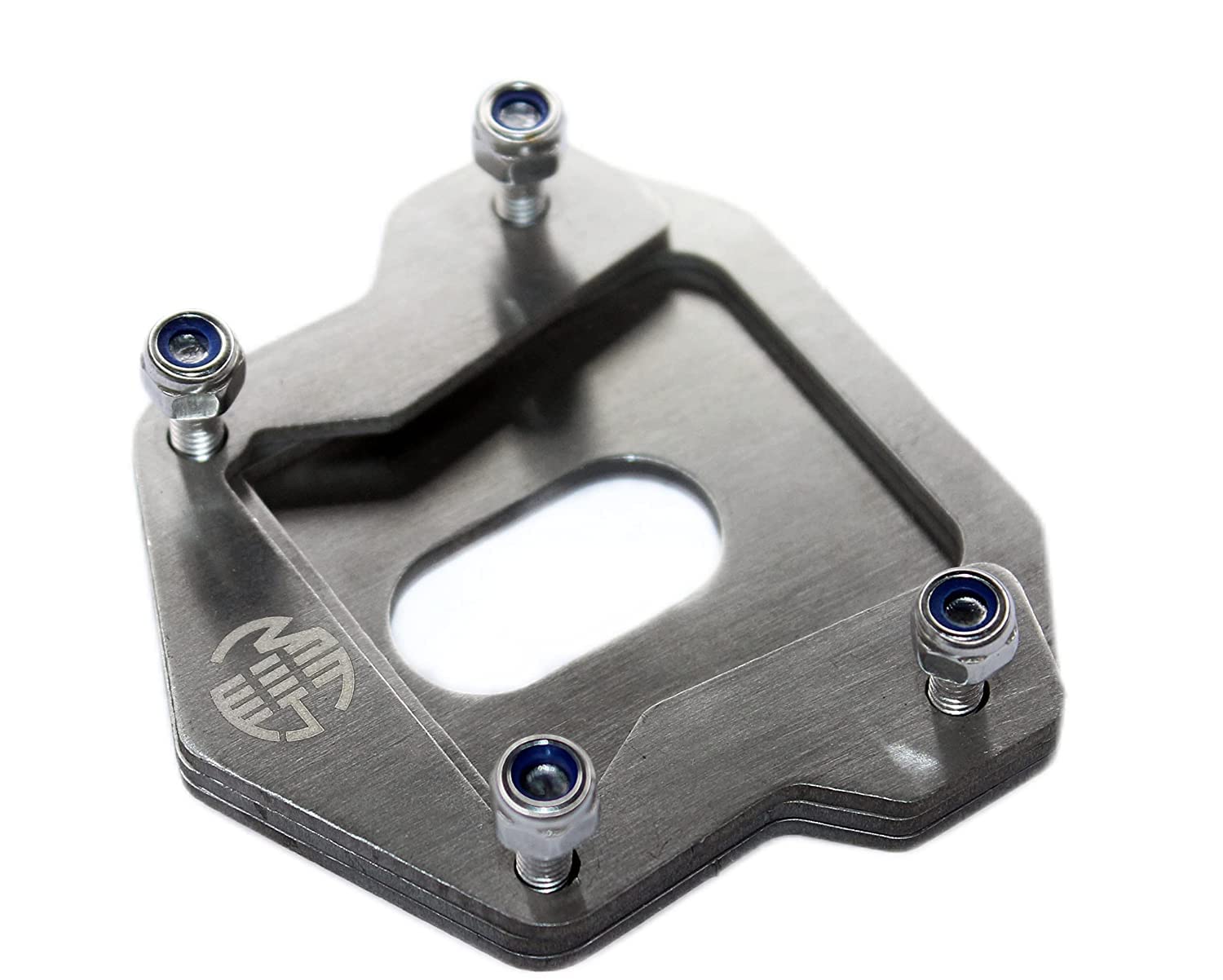 Vagary Stainless Steel Side Stand Extender/Stand Pad Compatible for RE Hunter 350 Bike
