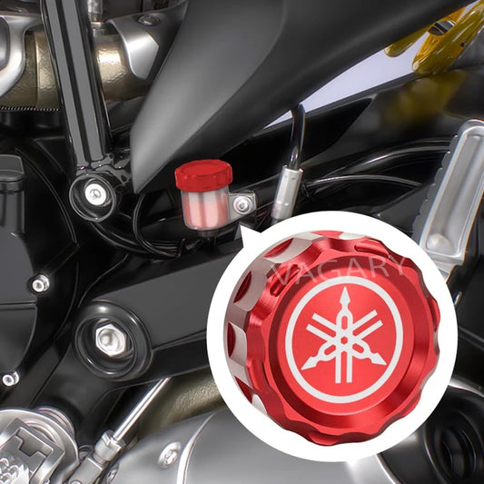 Vagary Fluid Reservoir Cap/Rear Oil Cap for Yamaha R15 V3, V4, R15M, MT-15, FZX, FZ (Red)