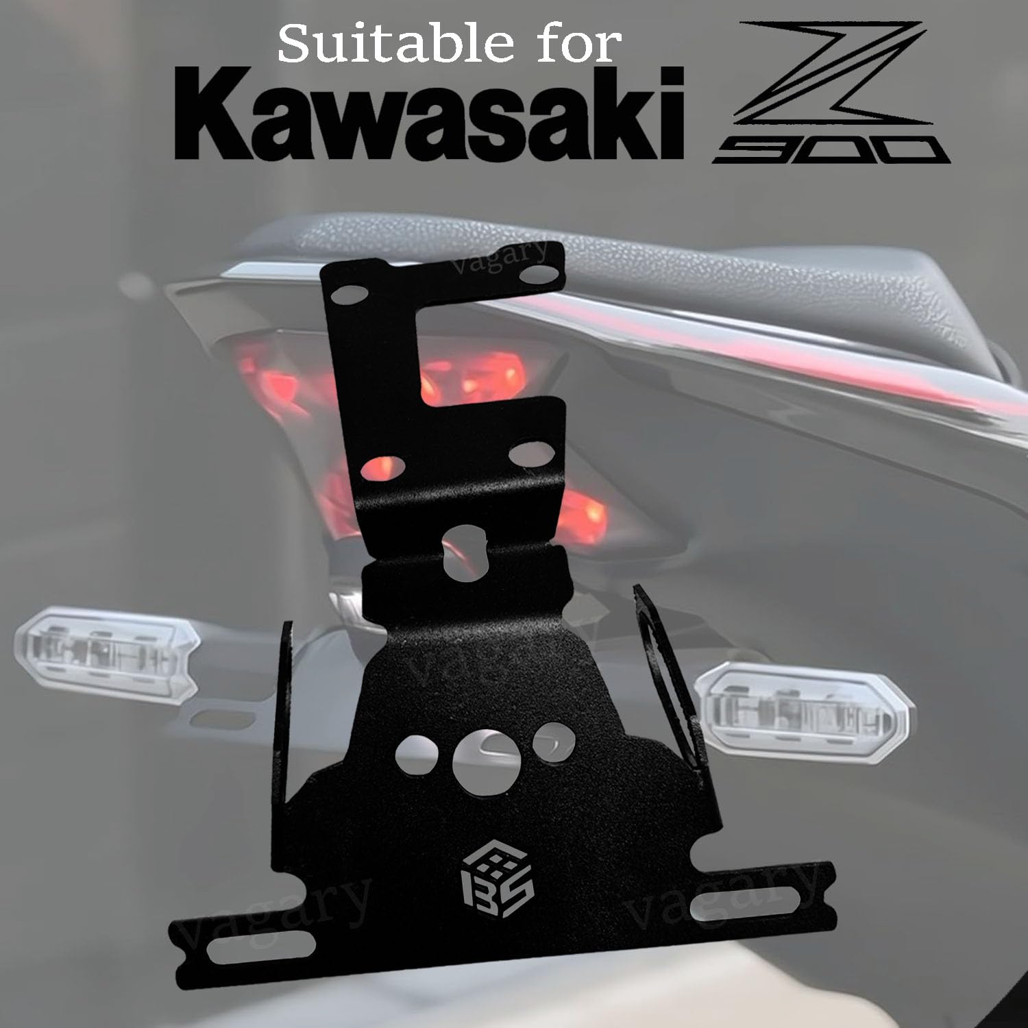 Vagary Tail Tidy License Number Plate Holder for Kawasaki Z900 (Black)