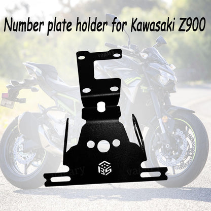 Vagary Tail Tidy License Number Plate Holder for Kawasaki Z900 (Black)