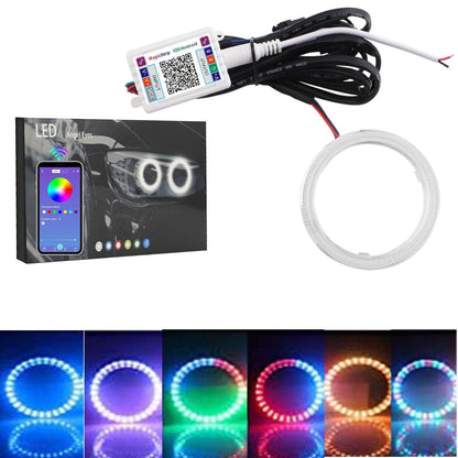 Vagary 60MM Angel Eyes Halo Ring Light for Yamaha MT 15 With RGB LED DRL Turn Signal Light APP Bluetooth Control Multi-Color