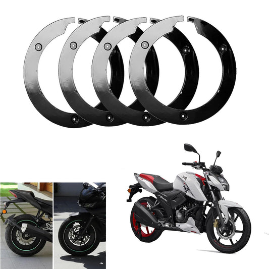 Vagary Bike Wheel Cover for 17 inch Wheel for TVS Apache RTR 160 4V(Black)