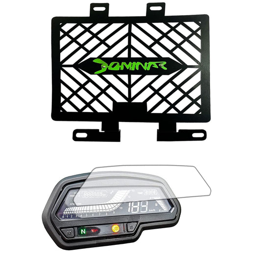 Vagary Metal Radiator Guard Grill Protector With Meter Guard For Bajaj Dominar 400 & 250