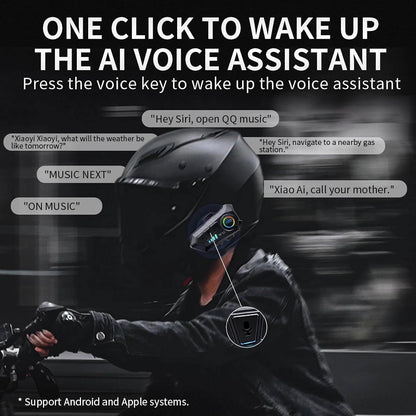 Moto X Motorcycle Helmet Bluetooth Headset with HiFi Stereo Sound,Noise Reduction,1000mAh Battery,Helmet Bluetooth Headset Speakers with RGB,IPX6 Waterproof, Handfree Easy Set up