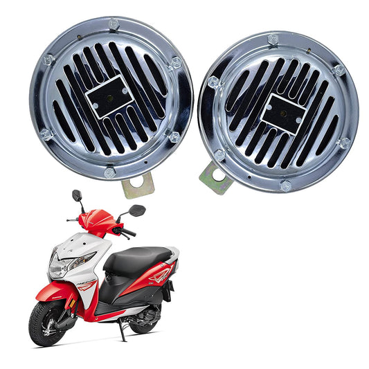 Vagary Chorme Finishing High Sound Universal Wind Tone Horn for Honda Dio
