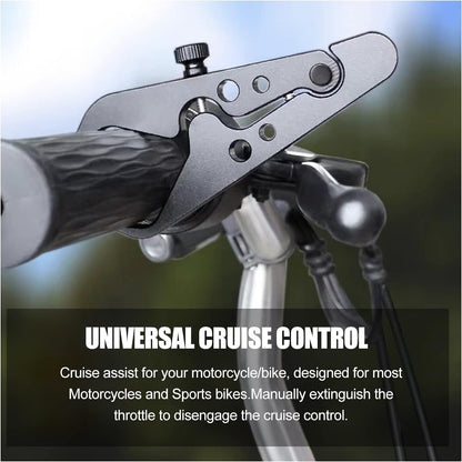 Vagary Universal CNC Cruise Control Bike Throttle Lock, Wrist/Hand Grip Lock Handlebar Hand Guard (Universal For Bike)