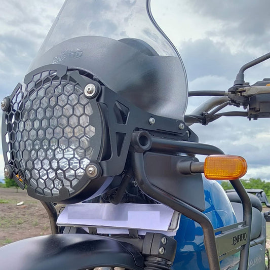 Vagary Premium Matte Black Headlight Grill Compatible with RE Himalayan (BS6)