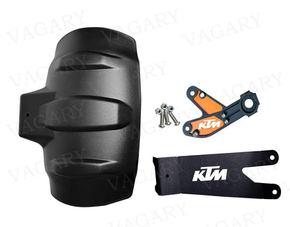 Vagary Tyre Hugger | Mudguard | Splash Guard with 3MM Thickness Metal Clamp Mudguard for KTM All Model
