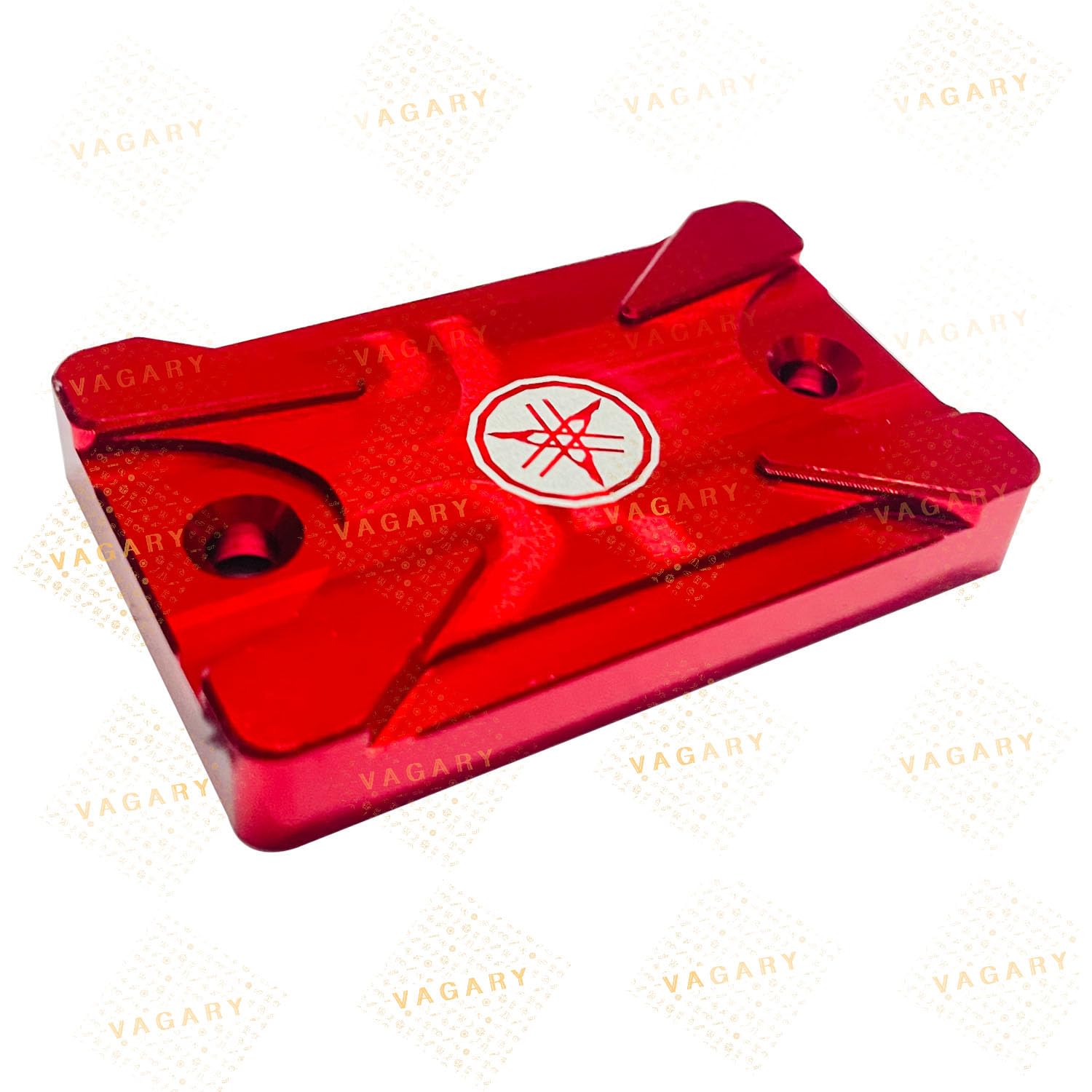 Vagary CNC Aluminium Disc Oil Cap For Yamaha R15 V3,V4, R15M, MT15, R15 V3-BS6, FZX, FZ (Red)