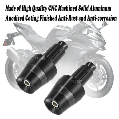 Vagary 7/8 Inch 22mm Motorcycle Handlebar Ends Plug Motorcycle Handlebar Ends Plug Grip Weights for Universal for Bike (Black)