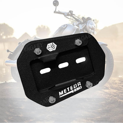 Vagary CNC Kickstand Side Stand Extender for RE Super Meteor 650 (Black)