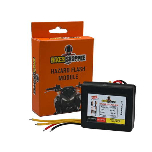 Vagary Universal for Bike Hazard Flasher/Blinker Waterproof 30 Patterns Flasher Relay for LED/Bulb Indicators