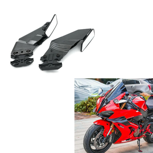 Vagary Anti Glare 360 Adjustable Rear View Mirrors Wings Mirror for Yamaha R15 V3, V4, R15M, Ninja 300 (Black)