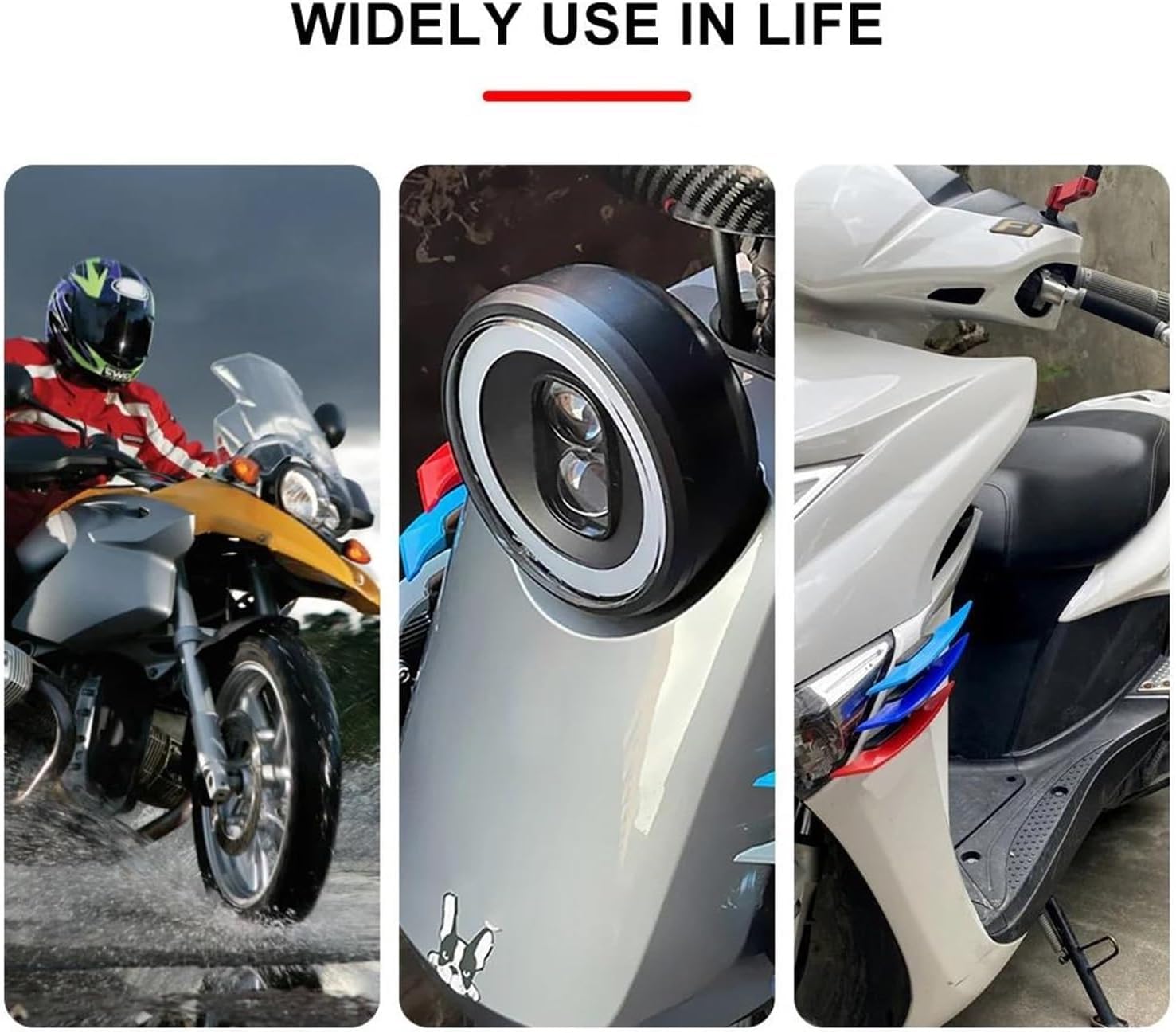 Vagary Wing Side Helmet Spoiler Aerodynamic Wing Dynamic Helmet Accessories, Helmet Punks, Helmet Wings (Orange)