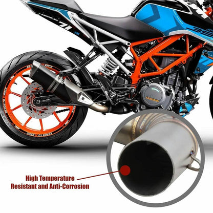Vagary Motorcycle Stainless Stee Exhaust Mid Bend Pipe for KTM BS6 RC200/390 & Duke200/250/390 (Only 2024 Model)