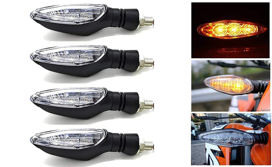 Vagary KTM Turn Signal LED Indicator Light Blinker Yellow Light Compatible for KTM 125/200/250/390 Duke RC (Unbreakable Light (Pack of 2)