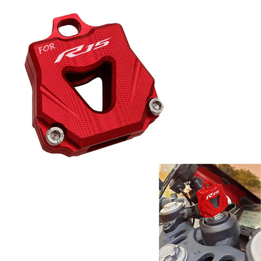 Vagary CNC Alumunium Key Cover for Yamaha R15 V4 / R15M/ R15V3/ V2 (Red)
