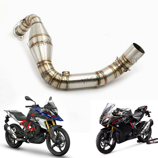 Vagary Stainless Steel Exhaust Muffler Bend Pipe for GS-310, GR310 & Apache RR310 (Full Exhaust System)