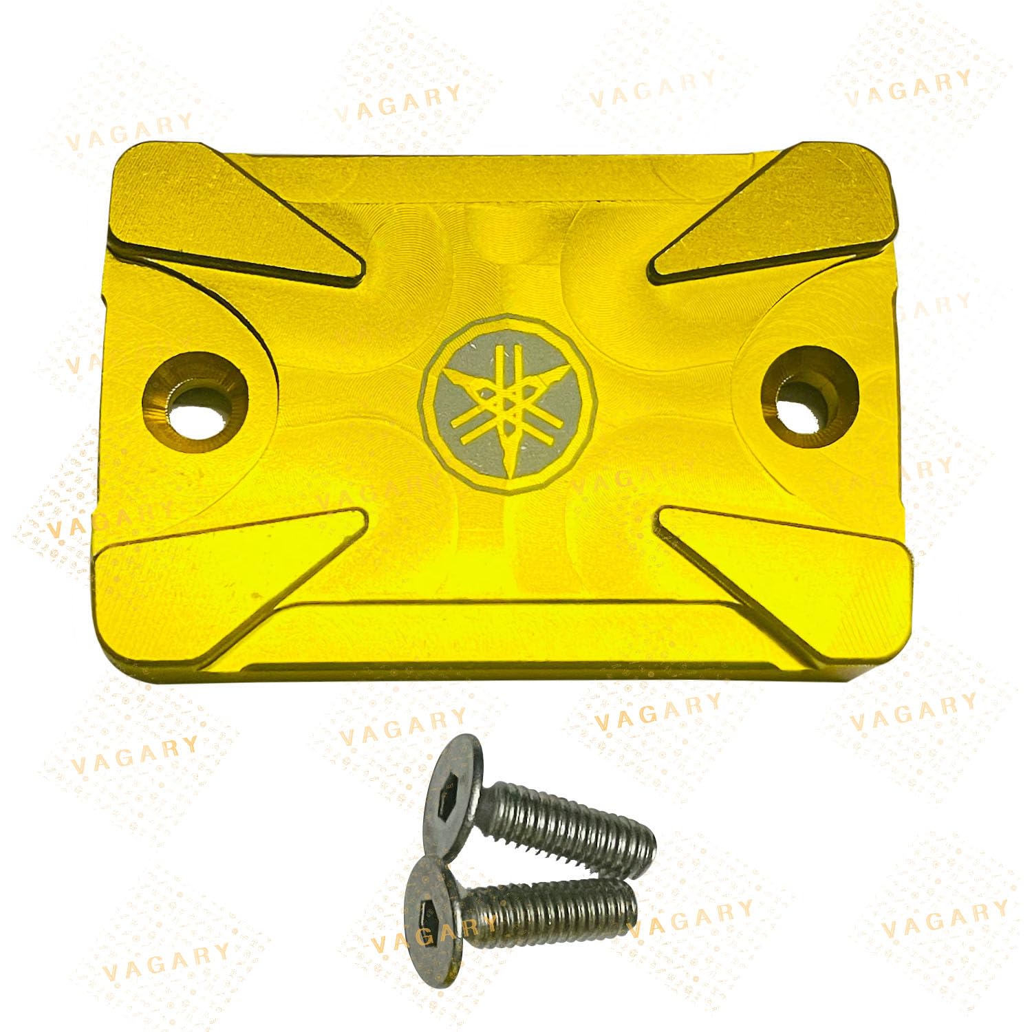 Vagary CNC Aluminium Disc Oil Cap For Yamaha R15 V3,V4, R15M, R15 V3-BS6, MT15, FZX, FZ (Golden)