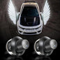 Vagary Car Angle wings light Angel Wings warning front welcome Lights car laser Wing Projector/Shadow Light LED Universal for All Cars & Bikes (White)