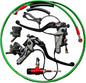 Vagary Bremboo Radial Hydraulic Painted Brake Lever Set With Hydraulic Pump And Fuel Pipe Proper Set For All Bikes,Multicolor