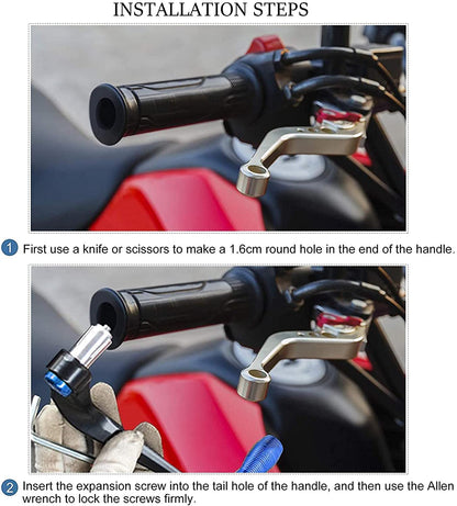 Vagary Motorbike 7/8 CNC Carbon Handlebar Brake Clutch Lever Hand Guard Protector Handlebar Hand Guard (Universal for Bike)