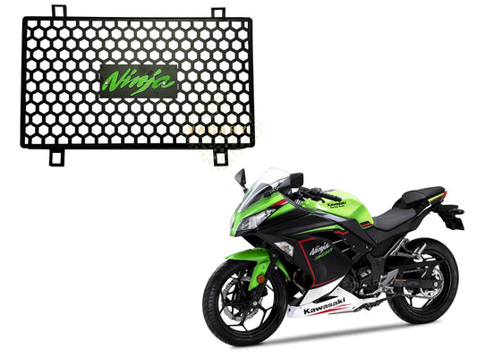Vagary Heavy Metal Radiator Grill/Radiator Guard for Kawasaki Ninja 300/ Ninja 250 (Black)