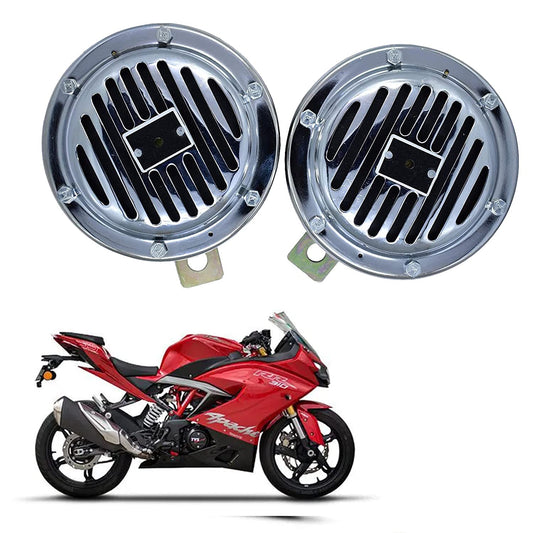 Vagary Waterproof Motorbike Trumpet Bell 12V Iron Electric Vehicle Car/Bike Horn for TVS Apache RR 310
