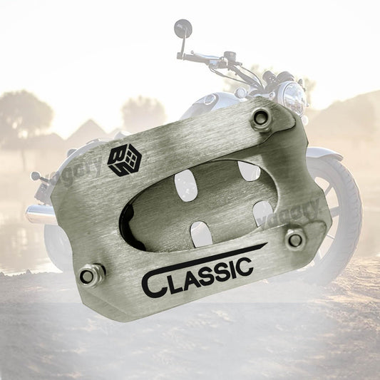 Vagary Stainless Steel Side Stand Extender for RE Reborn Classic 350 (Silver)