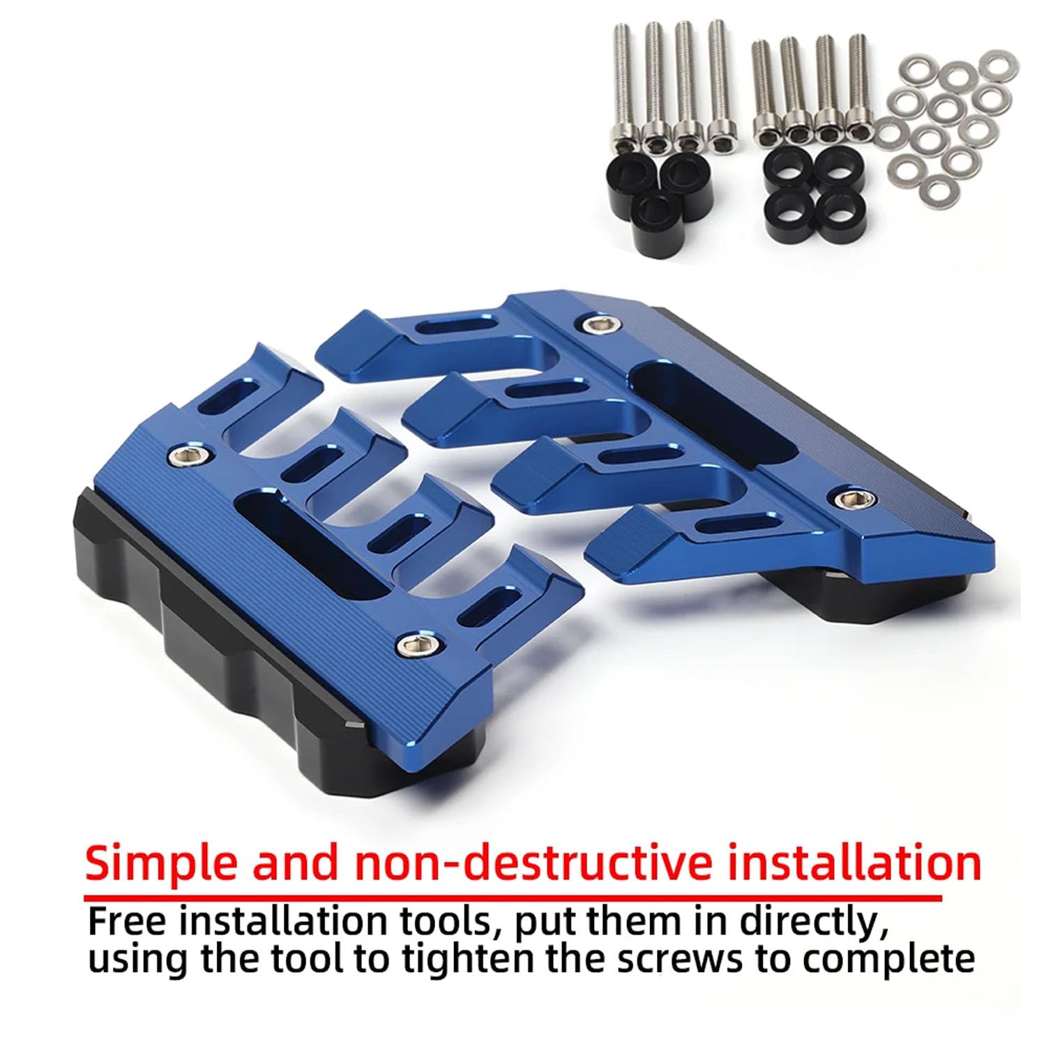 Vagary Blue CNC Shocker Protector Front Fender Slider Guard for Yamaha R15 V3