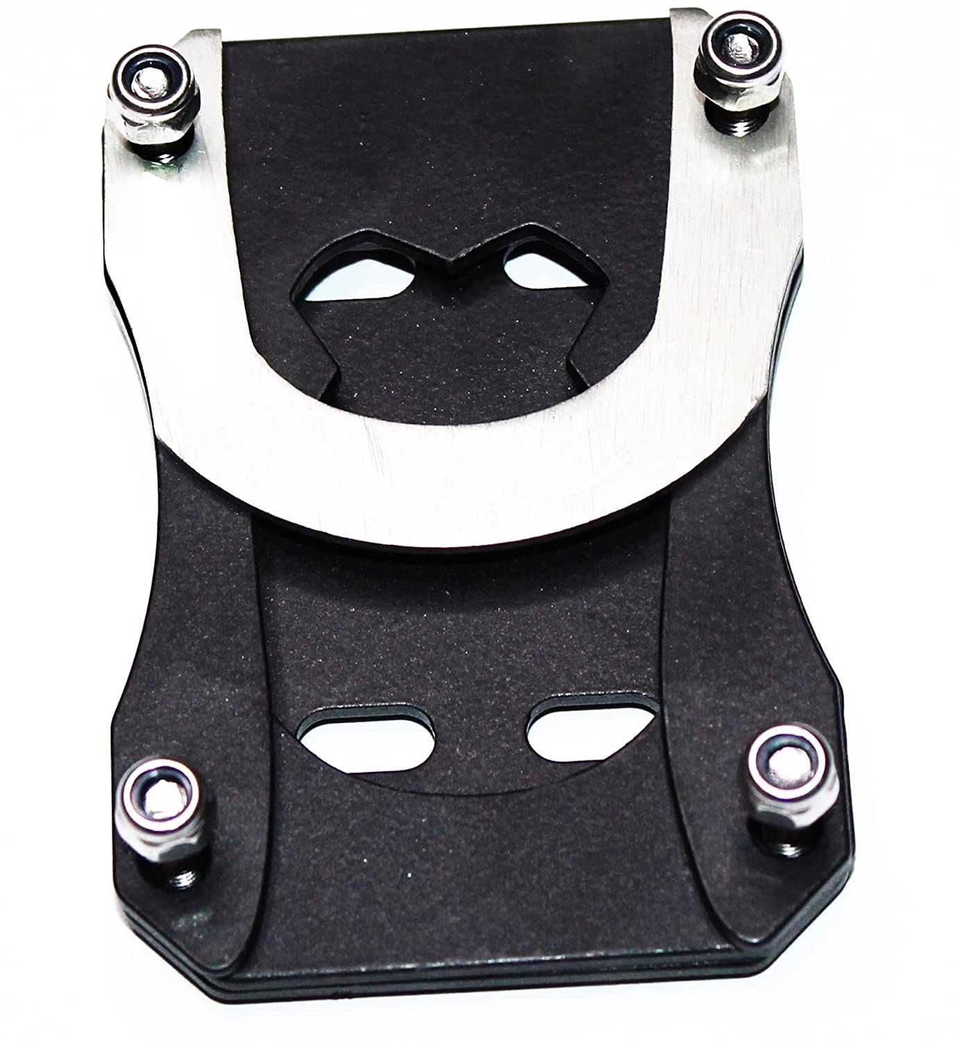 Vagary Side Stand Extender Base Stand Holder Compatible for Yamaha R15 (Silver)