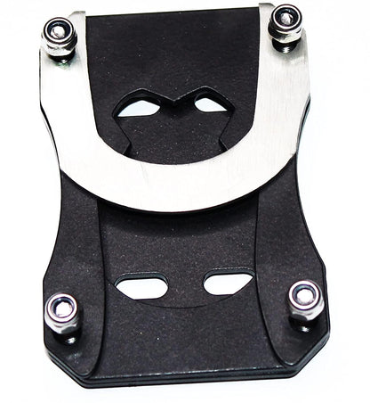 Vagary Side Stand Extender Base Stand Holder Compatible for Yamaha R15 (Silver)