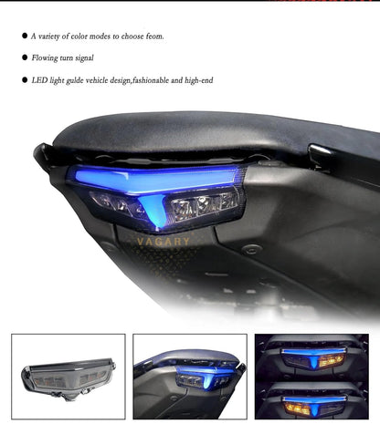 Vagary Rear Tail LED Light With Flowing Turn Signal Indicator Tail LED Light For Yamaha Mt 15 (Multicolor)