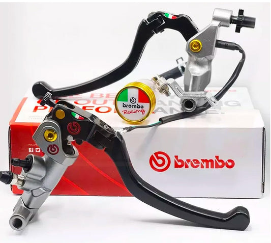 Vagary Aluminum Bremboo Lever Hydraulic Brake And Clutch Set With 1 Cylinder Can For Universal Bikes (Black)