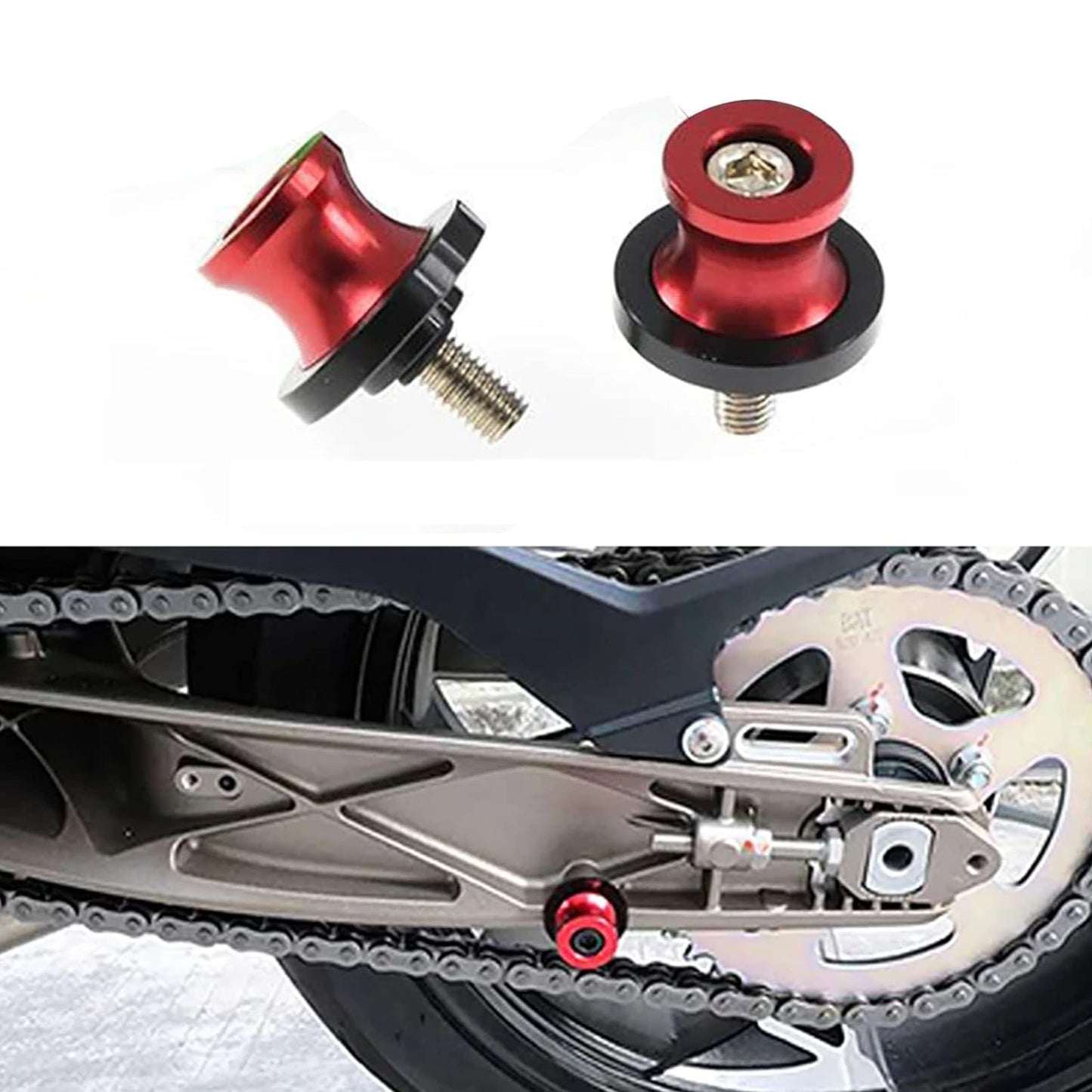 Vagary Combo of Yamaha MT 15 Accessories Radiator Grill, Air Intake, Spool Slider, Key Cover, Disc Oil Cap, Bike Side Stand Extender Suitable for MT 15 (Red)