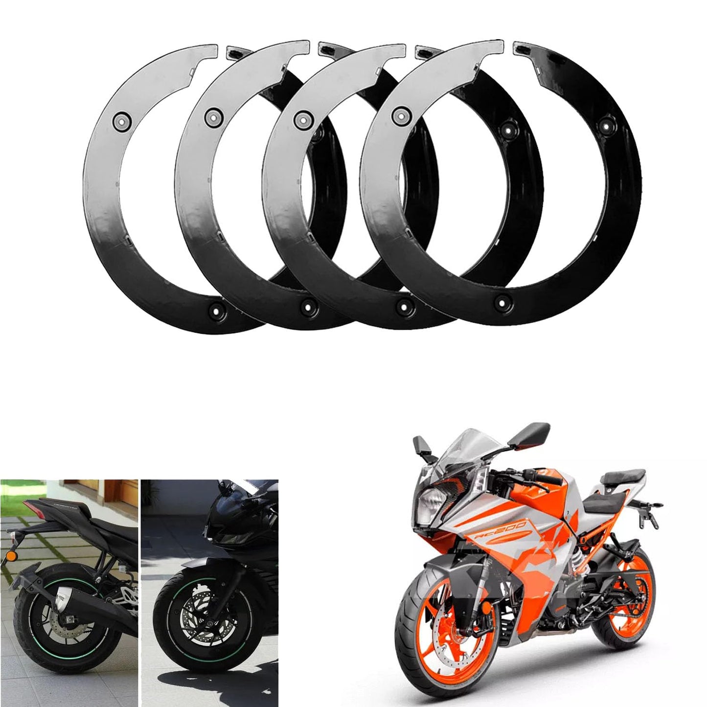 Vagary Disc Wheel Cover for KTM RC 200, 390 (17inch Bikes Wheel)
