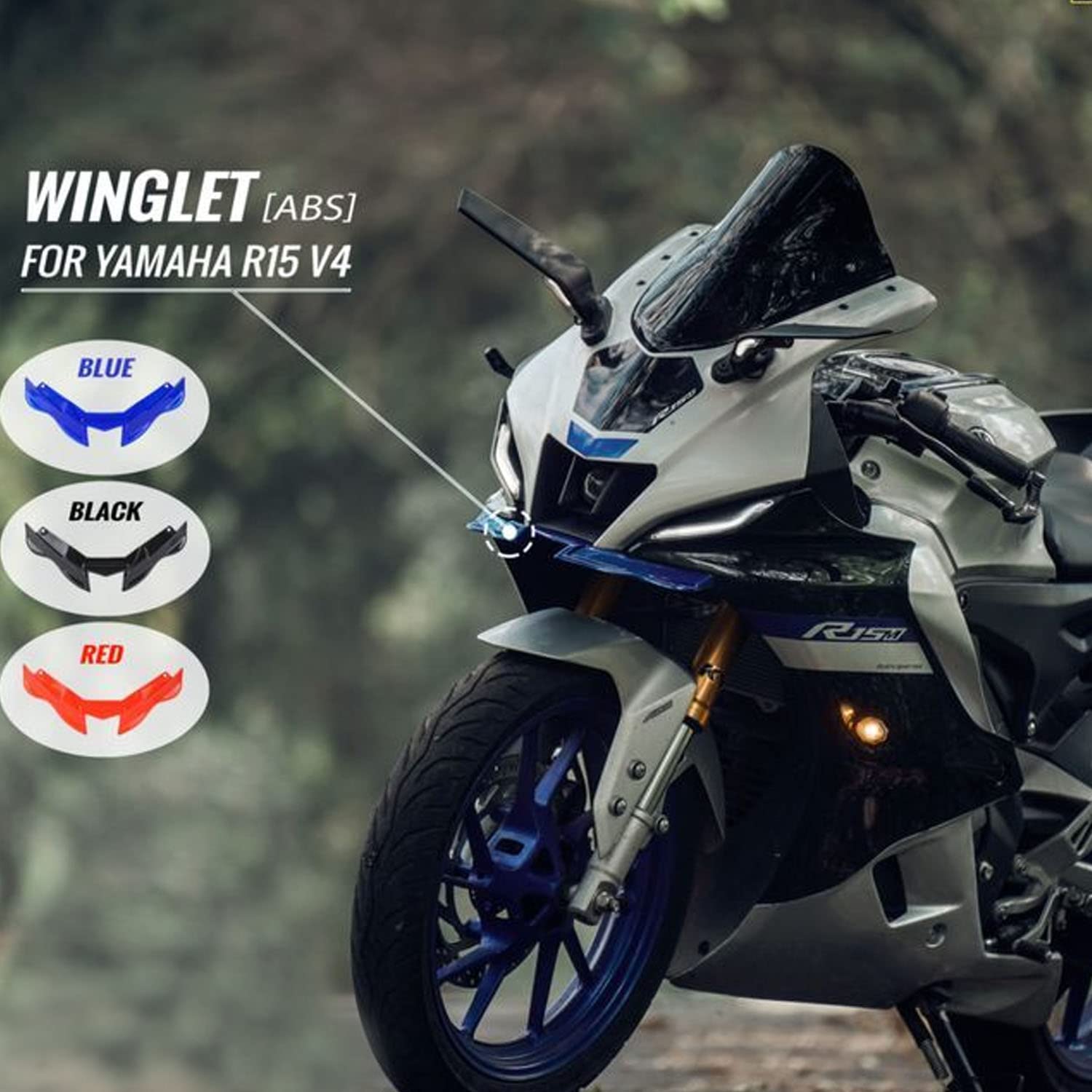 Vagary Winglet for Yamaha R15 V4/ R15 M Bike Fairing Kit (Blue)